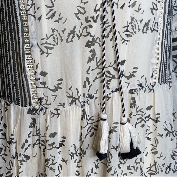 Anthropologie ~ Talulah Tiered Midi Dress Medium - Picture 11 of 14